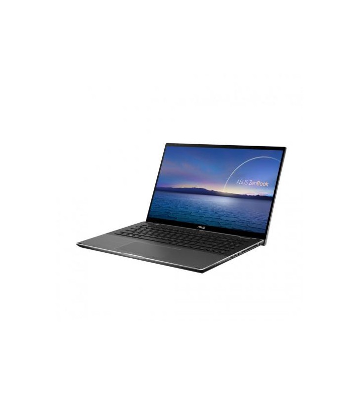 Laptop 2-in-1 ASUS ZenBook Flip 15 UX564PH-EZ003R, Intel Core i7-11370H, 15.6inch Touch, RAM 16GB, SSD 1TB, nVidia GeForce GTX 1650 Max-Q 4GB, Windows 10 Pro, Mineral Grey