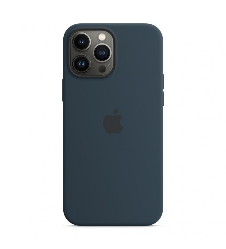 Husa de protectie Apple cu MagSafe pentru iPhone 13 Pro Max, Silicon, Abyss Blue