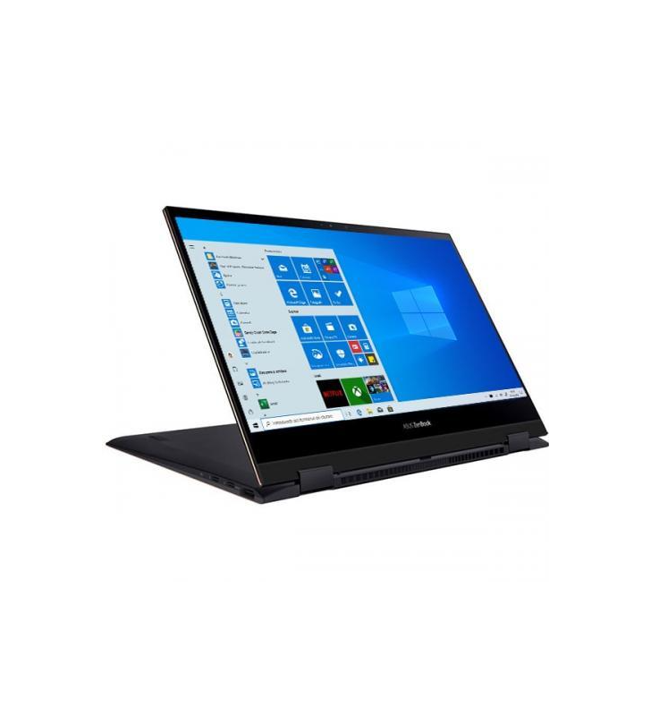 Laptop 2-in-1 Asus ZenBook Flip S UX371EA-HL003R, Intel Core i7-1165G7, 13.3inch Touch, RAM 16GB, SSD 1TB, Intel Iris Xe Graphics, Windows 10 Pro, Jade Black