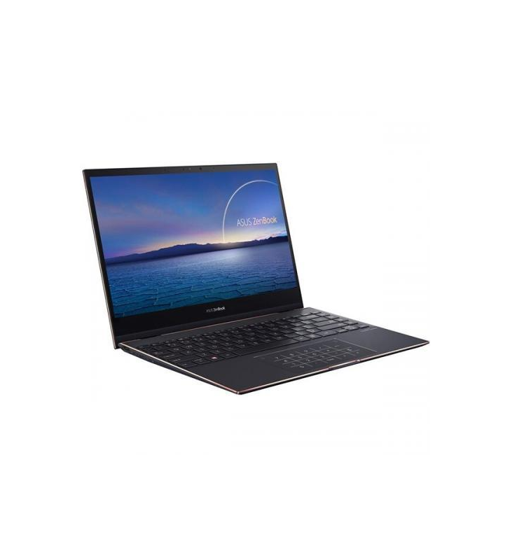 Laptop 2-in-1 Asus ZenBook Flip S UX371EA-HL003R, Intel Core i7-1165G7, 13.3inch Touch, RAM 16GB, SSD 1TB, Intel Iris Xe Graphics, Windows 10 Pro, Jade Black