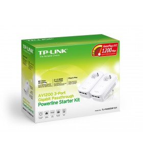 TP-LINK TL-PA8030PKIT 1200 Mbit/s Ethernet LAN Alb 2 buc.
