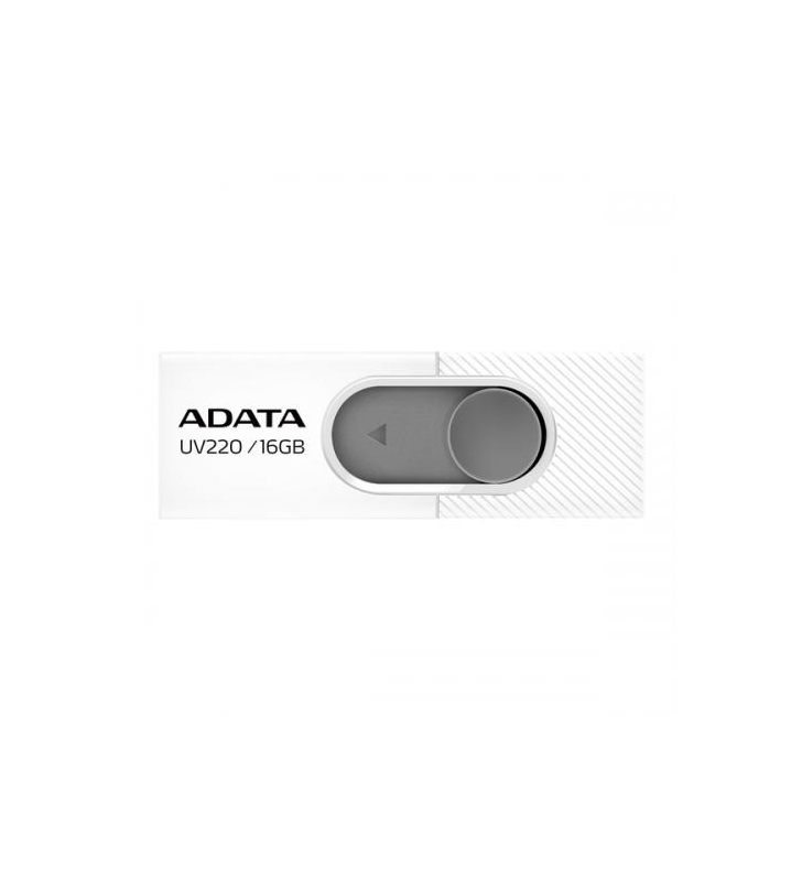 Stick Memorie AData UV220 16GB, USB 2.0, White-Gray