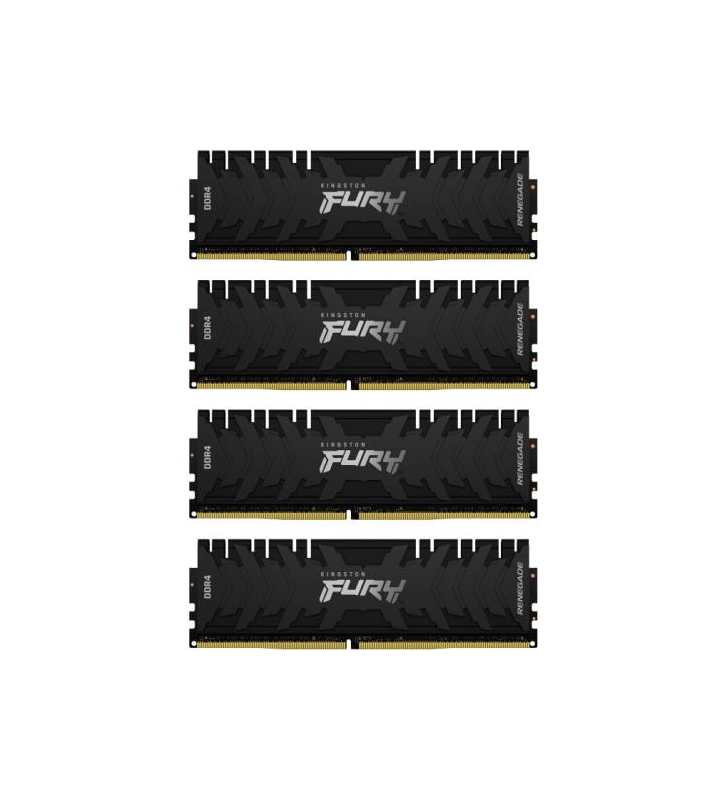 Kit memorie Kingston FURY Renegade 128GB, DDR4-3600MHz, CL18, Quad Channel