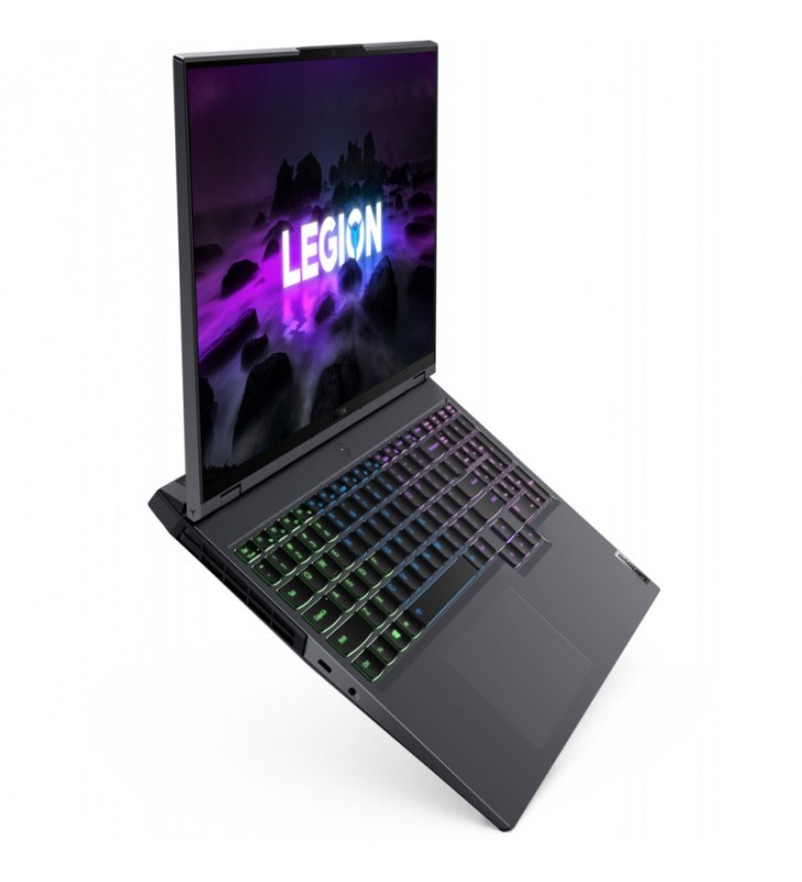 Laptop Lenovo Gaming 16' Legion 5 Pro 16ACH6H, WQXGA IPS 165Hz G-Sync, Procesor AMD Ryzen™ 5 5600H (16M Cache, up to 4.2 GHz), 16GB DDR4, 512GB SSD, GeForce RTX 3060 6GB, No OS, Storm Grey