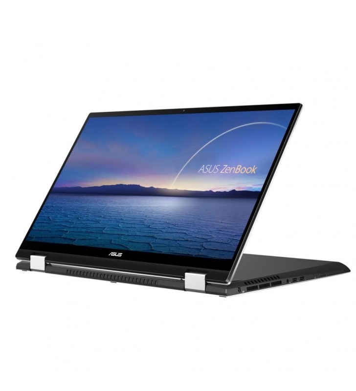 Laptop 2-in-1 Asus ZenBook Flip UX564EH-EZ032R, Intel Core i7-1165G7, 15.6inch Touch, RAM 16GB, SSD 512GB + 32GB Intel Optane, nVidia GeForce GTX 1650 Max-Q 4GB, Windows 10 Pro, Mineral Grey