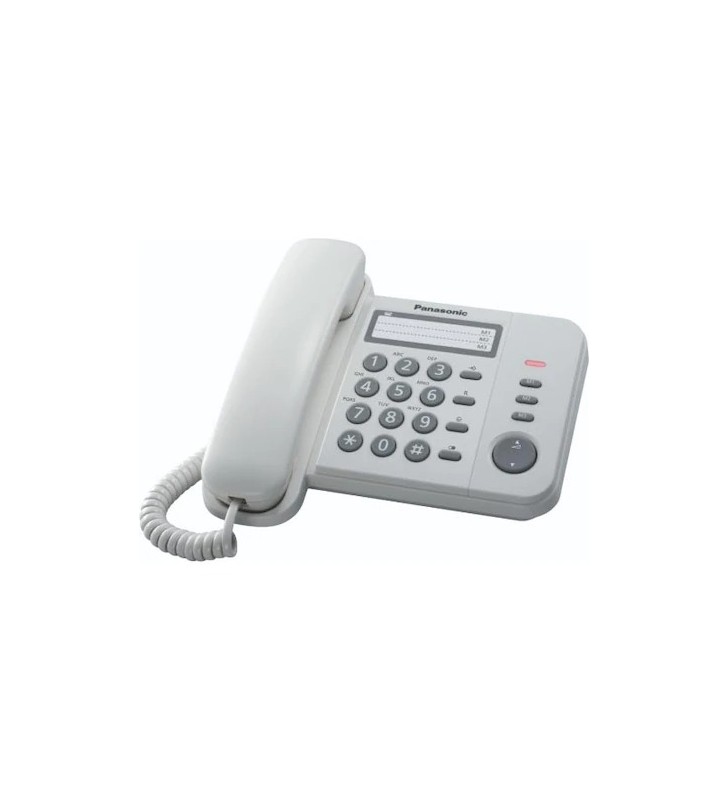 Telefon fix analogic Panasonic KX-TS520FXW, White