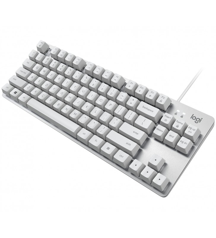 Logitech K835 tastaturi USB Nordic Argint, Alb