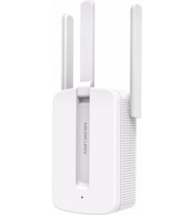 RANGE EXTENDER MERCUSYS wireless, 300 Mbps, antena externa x 3, 2.4 GHz, "MW300RE" (include timbru verde 1.5 lei)