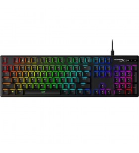 Tastatura Gaming Mecanica HyperX Alloy Origins RGB, Aqua Switch, Layout INT, Negru