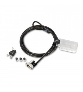 Kensington K62318WW cabluri cu sistem de blocare Carbon, Argint 1,8 m