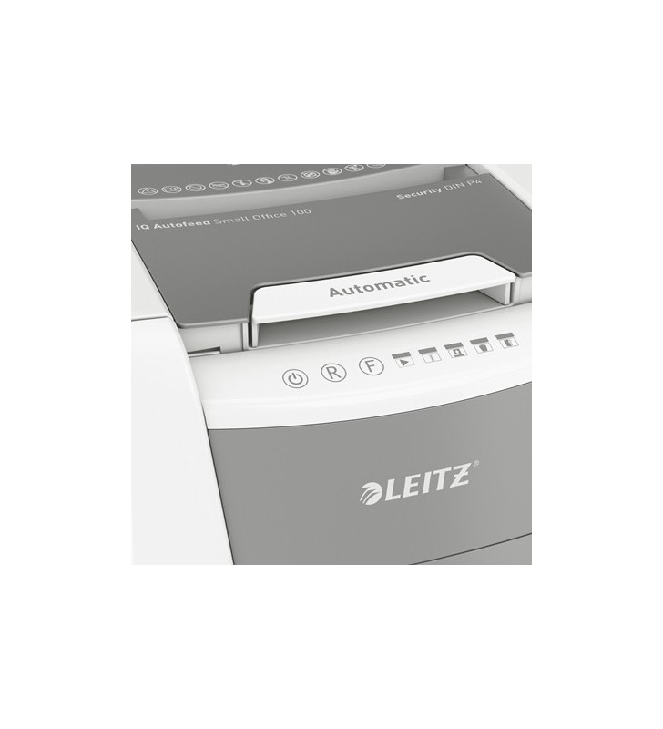 Leitz 80110000 tocătoare de hârtie Distrugere încrucișată 22 cm Gri, Alb