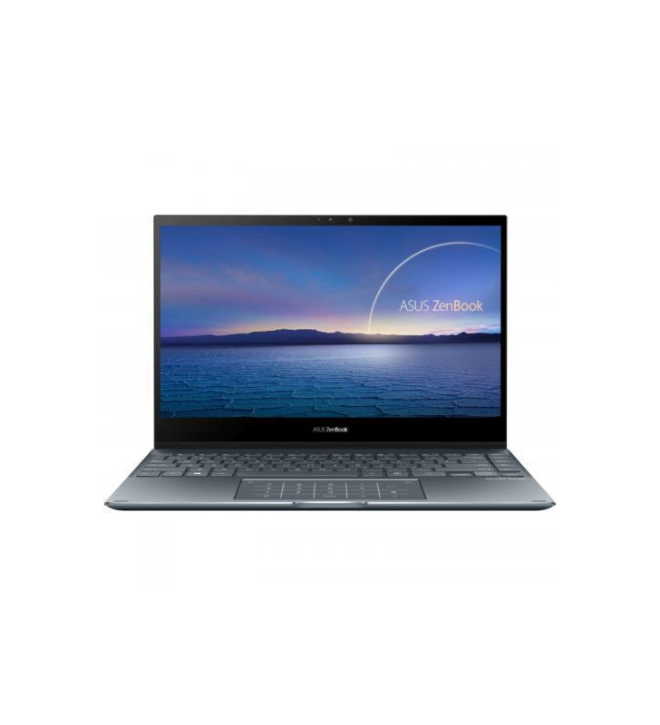 Laptop 2-in-1 ASUS ZenBook Flip 13 UX363EA-HP521X, Intel Core i7-1165G7, 13.3inch Touch, RAM 16GB, SSD 1TB, Intel Iris Xe Graphics, Windows 11 Pro, Pine Grey