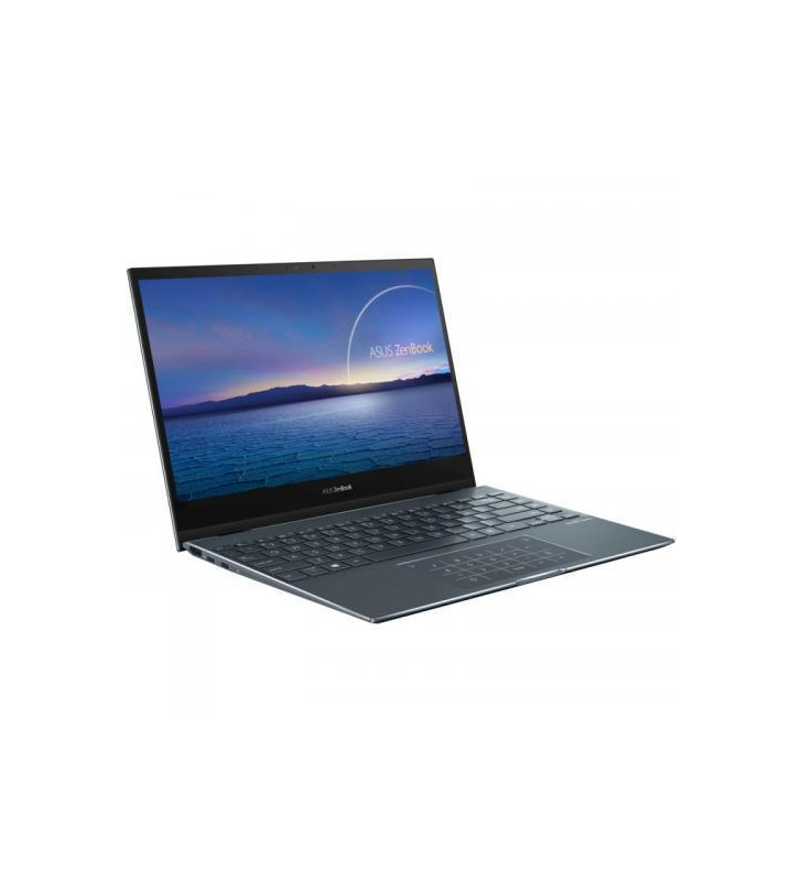 Laptop 2-in-1 ASUS ZenBook Flip 13 UX363EA-HP521X, Intel Core i7-1165G7, 13.3inch Touch, RAM 16GB, SSD 1TB, Intel Iris Xe Graphics, Windows 11 Pro, Pine Grey