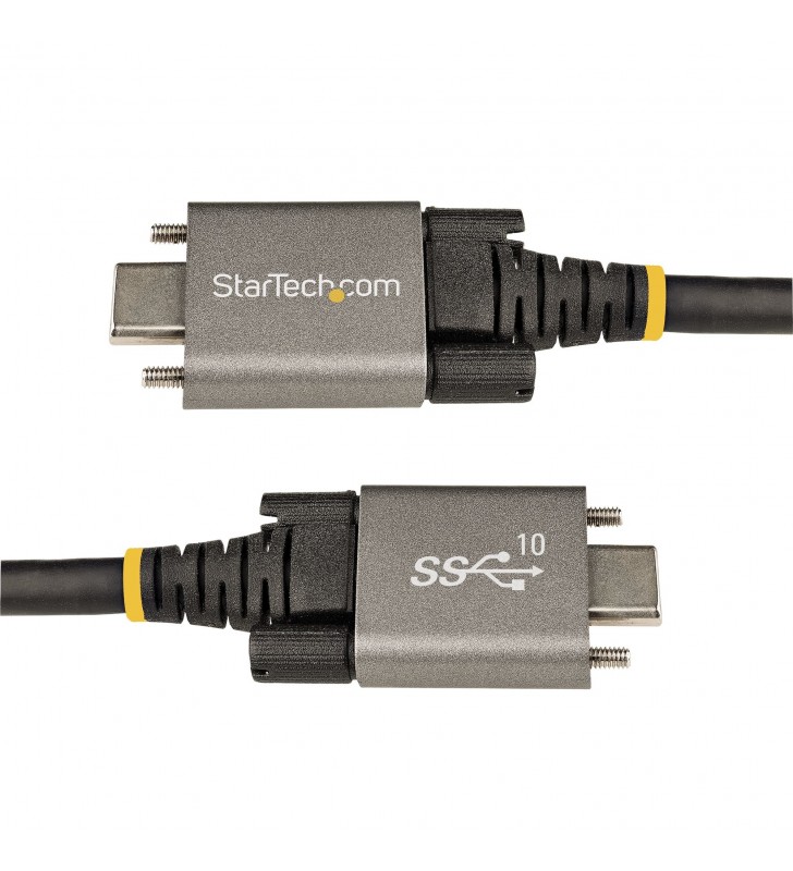 StarTech.com USB31CCSLKV1M cabluri USB 1 m USB 3.2 Gen 2 (3.1 Gen 2) USB C Negru, Gri