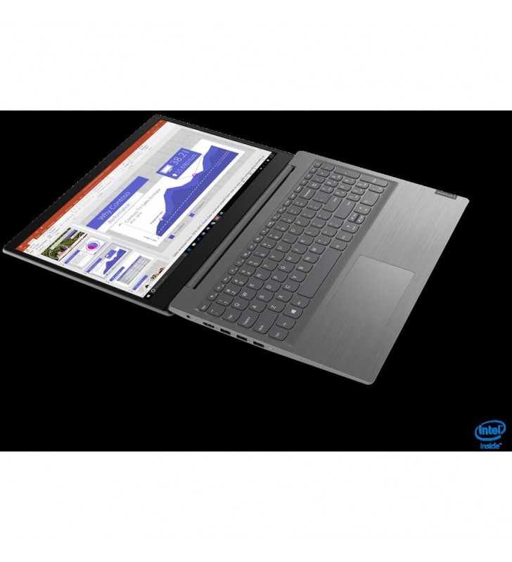 Laptop Lenovo V15-IIL, Intel Core i7-1065G7, 15.6inch, RAM 8GB, SSD 512GB, Intel Iris Plus Graphics, Free DOS, Iron Grey, 82C500KJRM
