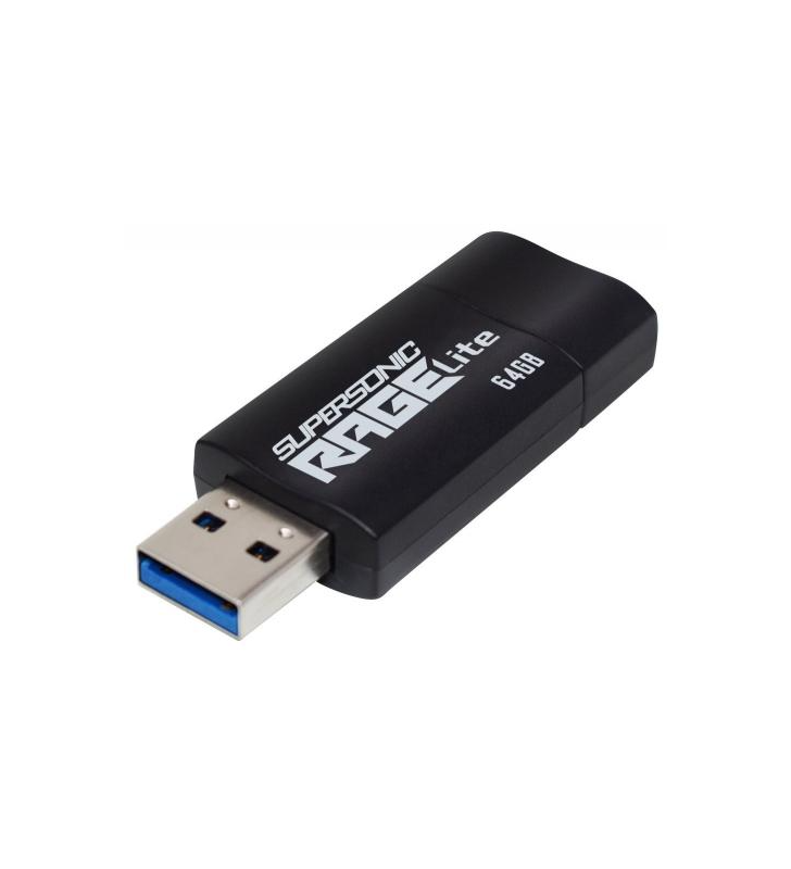 Stick memorie Patriot Supersonic Rage Lite 64GB, USB3.0, Black