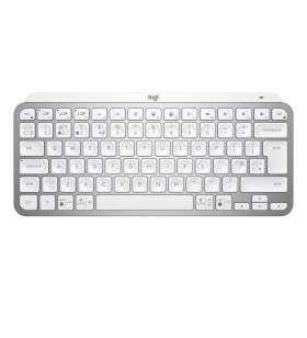 Logitech MX Keys Mini tastaturi RF Wireless + Bluetooth QWERTY US Internațional Argint, Alb