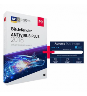 Bitdefender Antivirus Plus 1 PC 1an + Acronis True Image 1PC 1 an