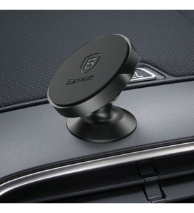 SUPORT AUTO Baseus Small Ears pt. SmartPhone, fixare bord prin lipire, material piele neagra, unghi reglabil, negru "SUER-F01"