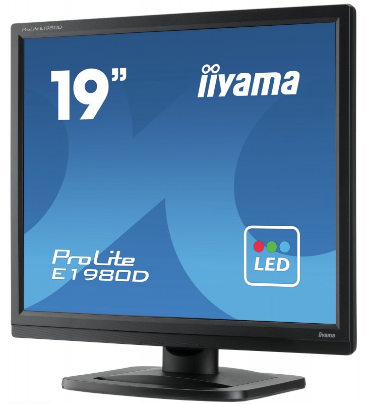 iiyama ProLite E1980D-B1 LED display 48,3 cm (19") 1280 x 1024 Pixel XGA Negru