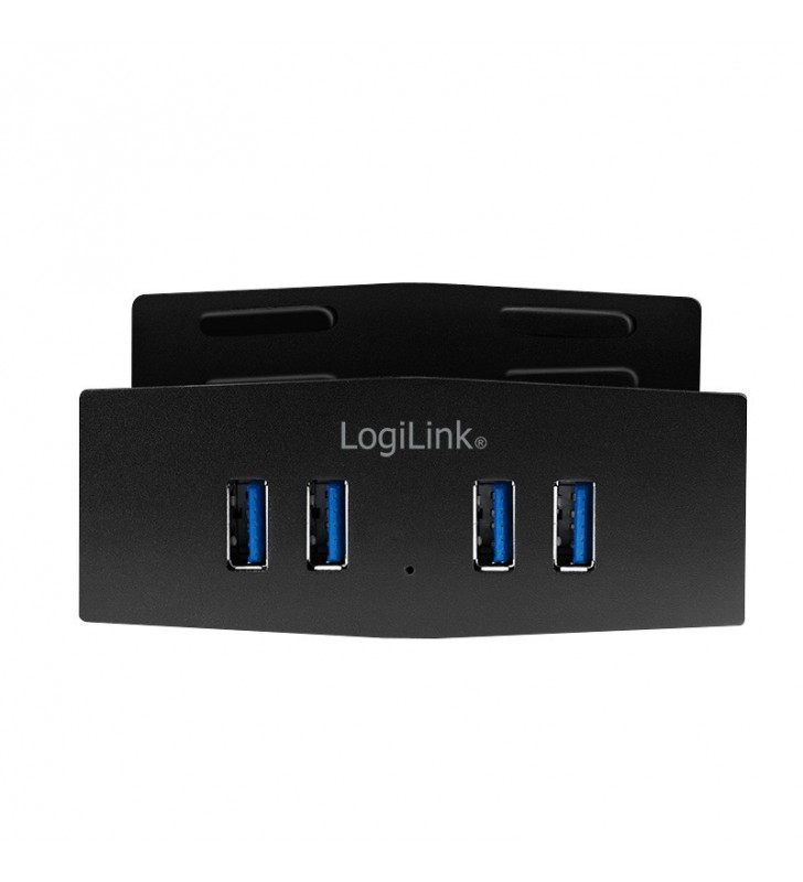 HUB extern LOGILINK, porturi USB USB 3.0 x 4, conectare prin USB 3.0, negru, "UA0348" (include TV 0.75 lei)