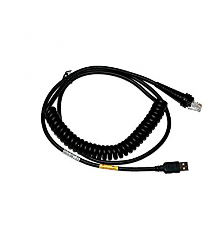 Cablu: USB, negru, tip A, 3 m (9,8'), spiralat, alimentare gazdă de 5 V
