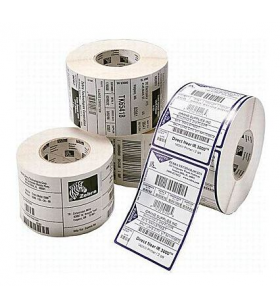 Etichetă, hârtie, 101,6 mmx101,6 mm Termică directă, Z-Perform 1000D, neacoperit, adeziv permanent, miez de 19 mm, perforare și marcaj negru