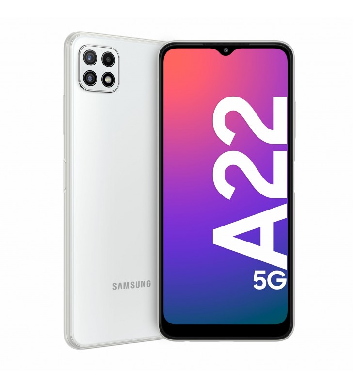 Samsung Galaxy A22 5G SM-A226B 16,8 cm (6.6") Dual SIM USB tip-C 4 Giga Bites 64 Giga Bites 5000 mAh Alb
