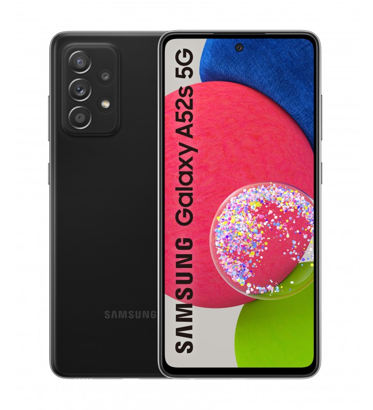 Samsung Galaxy A52s 5G SM-A528BZKDEUE smartphone 16,5 cm (6.5") Dual SIM hibrid Android 11 USB tip-C 6 Giga Bites 128 Giga