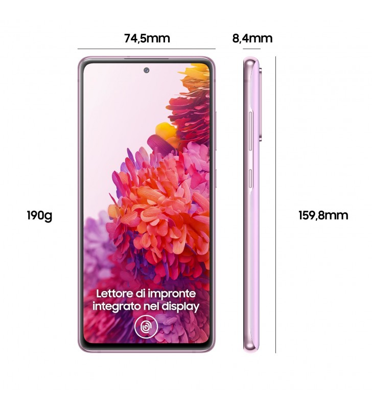 Samsung Galaxy S20 FE SM-G780GLVDEUE smartphone 16,5 cm (6.5") Dual SIM 4G USB tip-C 6 Giga Bites 128 Giga Bites 4500 mAh