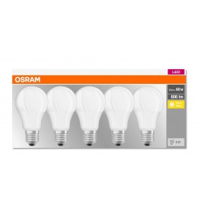 SET 5 BECURI LED OSRAM, soclu E27, putere 9 W, forma clasica, lumina alb calda, alimentare 220 - 230 V, "000004058075090484" (include TV 0.60 lei)