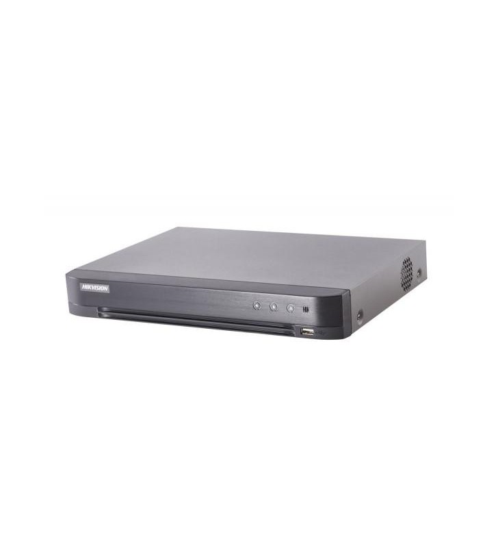 DVR HIKVISION, 4 canale, Slim Case,  capacitate max 10 TB de fiecare HDD, porturi HDMI | VGA | Retea RJ45 | USB 2.0 | USB 3.0 | Serial RS-485, "DS-7204HTHI-K1S" (include TV 1.5 lei)