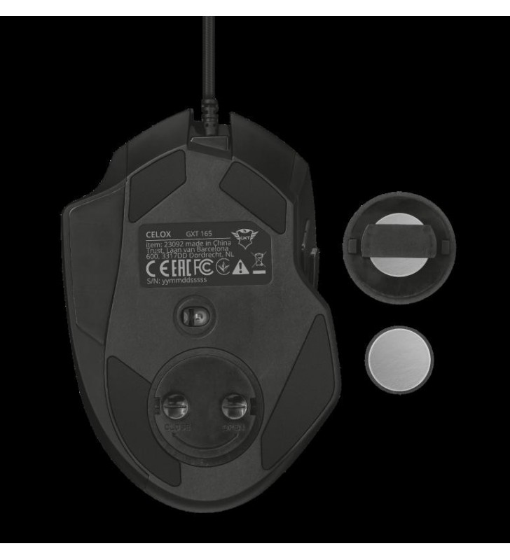 Trust GXT 165 Celox mouse-uri Mâna dreaptă USB Tip-A Optice 10000 DPI
