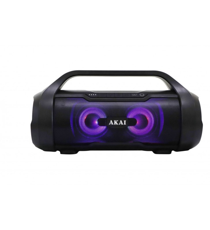 BOXE portabile AKAI, compact 2.0, RMS 15W, Bluetooth, conector Bluetooth, Jack 3.5mm, USB, negru, "ABTS-50" (include TV 3.00 lei)