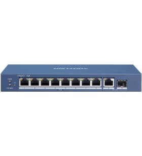 SWITCH 8PORT 2 UPLINK 58W UNMANAGED, "DS-3E0510P-E/M" (include TV 1.5 lei)