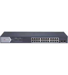 SWITCH 24PORT 2 UPLINK 225W UNMANAGED, "DS-3E0526P-E/M" (include TV 1.5 lei)