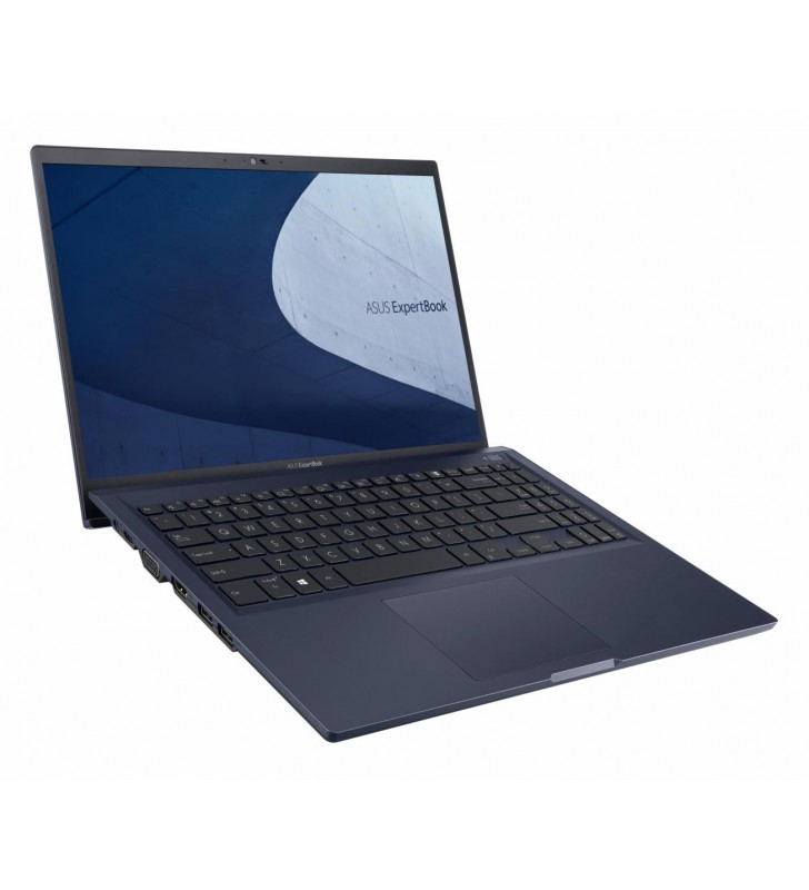 Laptop ASUS ExpertBook B1500CEAE cu procesor Intel® Core™ i5- 1135G7, 15.6", Full HD, 8GB, 256GB SSD, Intel Iris Xᵉ Graphics, Windows 10 Pro, Star Black