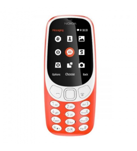 Telefon Mobil Nokia 3310 (2017) Dual SIM, 16MB RAM, 2G, Warm Red