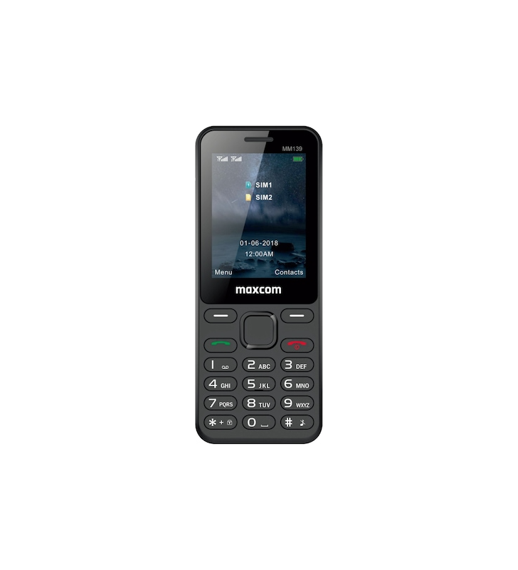 Telefon mobil MaxCom MM139, Dual SIM, Black