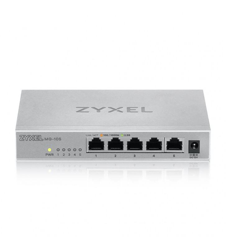 Zyxel MG-105 Fara management 2.5G Ethernet (100/1000/2500) Oțel
