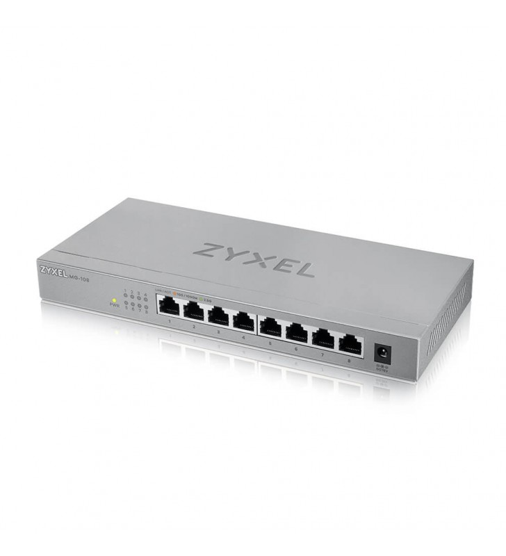 Zyxel MG-108 Fara management 2.5G Ethernet (100/1000/2500) Oțel