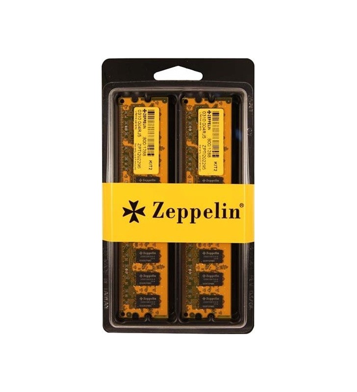 Memorii ZEPPELIN DDR2 4 GB, frecventa 800 MHz, 2 GB x 2 module, "ZE-DDR2-4G800-KIT"