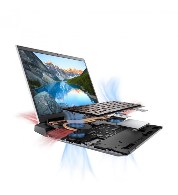 Laptop Gaming Dell Inspiron G5 15 5515 cu procesor AMD Ryzen 7 5800H, 15.6", Full HD, 16GB, 512Gb SSD, NVIDIA GeForce RTX 3050 Ti 4GB, Windows 10 Pro, Carbon Grey