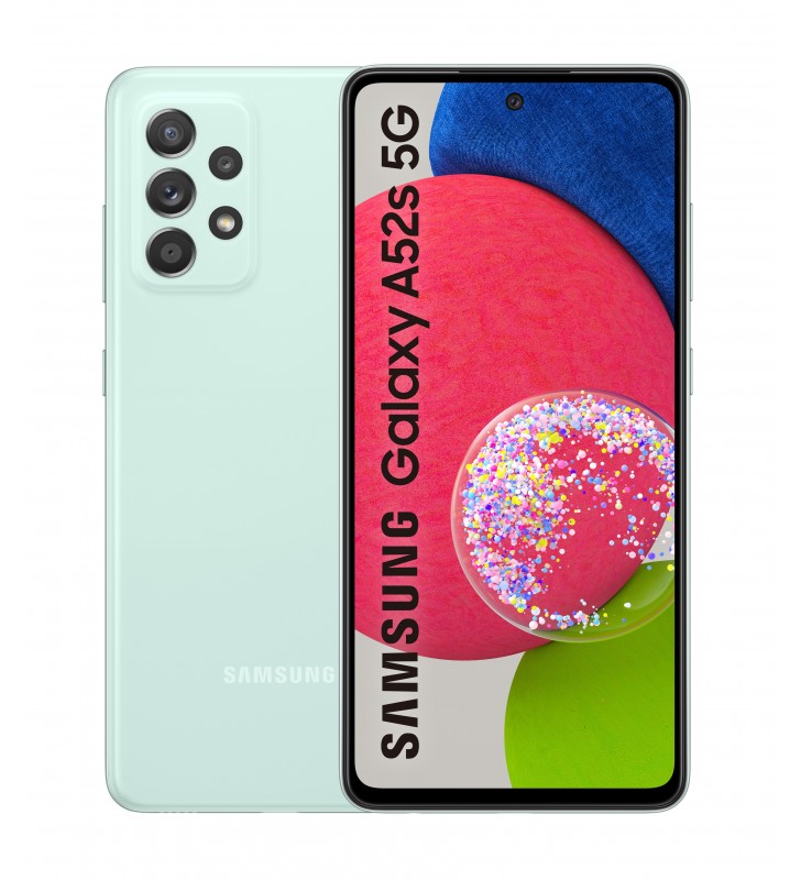 Samsung Galaxy A52s 5G SM-A528BLGDEUE smartphone 16,5 cm (6.5") Dual SIM hibrid Android 11 USB tip-C 6 Giga Bites 128 Giga