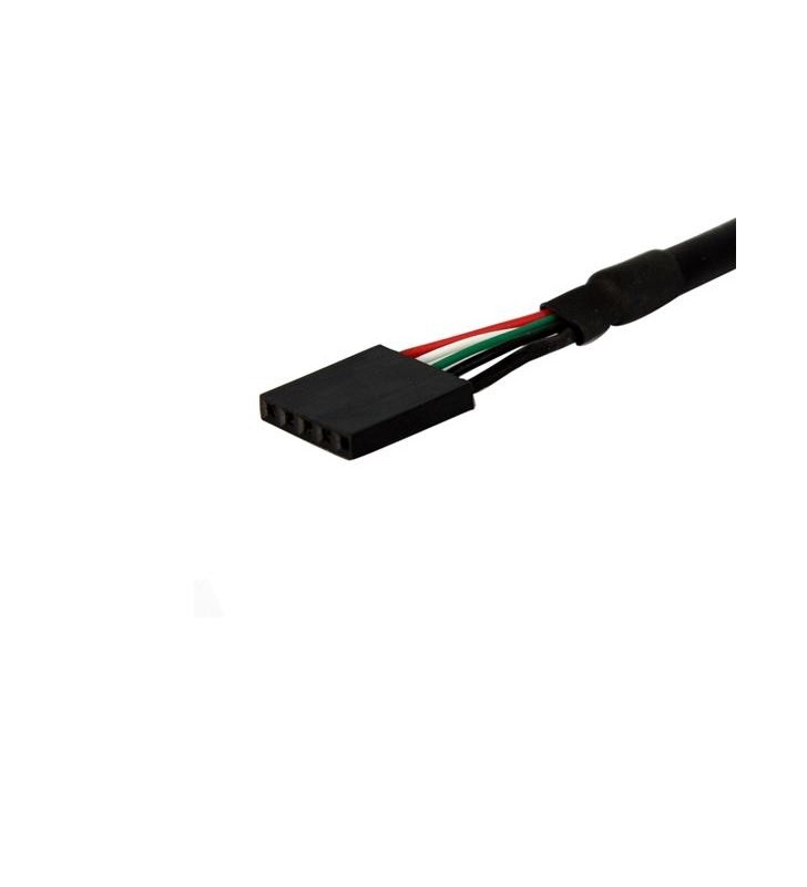 StarTech.com 30 cm Inbouwpaneel USB Kabel - USB A naar Moederbord Aansluitkabel F/F cabluri USB 0,3 m Negru