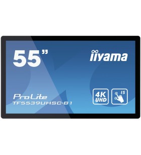 iiyama ProLite TF5539UHSC-B1AG monitoare cu ecran tactil 139,7 cm (55") 3840 x 2160 Pixel Multi-touch Multi-gestual Negru