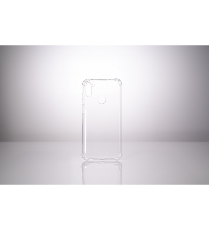HUSA SMARTPHONE Spacer pentru Samsung Galaxy M11, grosime 1.5mm, protectie suplimentara antisoc la colturi, material flexibil TPU, transparenta