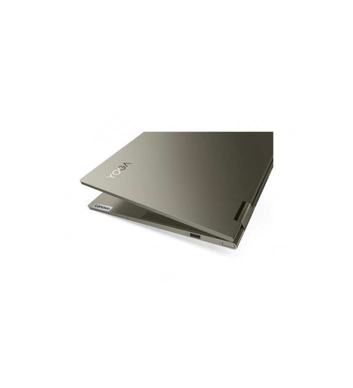 Ultrabook Lenovo Yoga Slim 7 14ITL05, Intel Core i5-1135G7, 14inch, RAM 16GB, SSD 1TB, Intel Iris Xe Graphics, Free DOS, Dark Moss