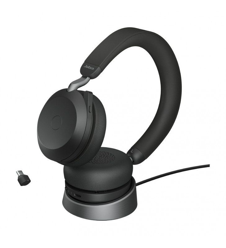 Jabra 27599-989-889 cască audio & cască cu microfon Prin cablu & Wireless Bandă de fixare pe cap USB tip-C Bluetooth