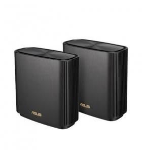 ASUS ZenWiFi AX (XT8) router wireless Gigabit Ethernet Tri-band (2.4 GHz / 5 GHz / 5 GHz) 4G Negru